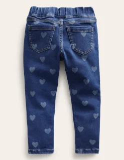 Adventure-Flex Denim Leggings-Mid Vintage Heart-Boden Clearance
