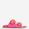 Alberta Footbed Sandal-Festival Pink/Post Box Red-Boden Store