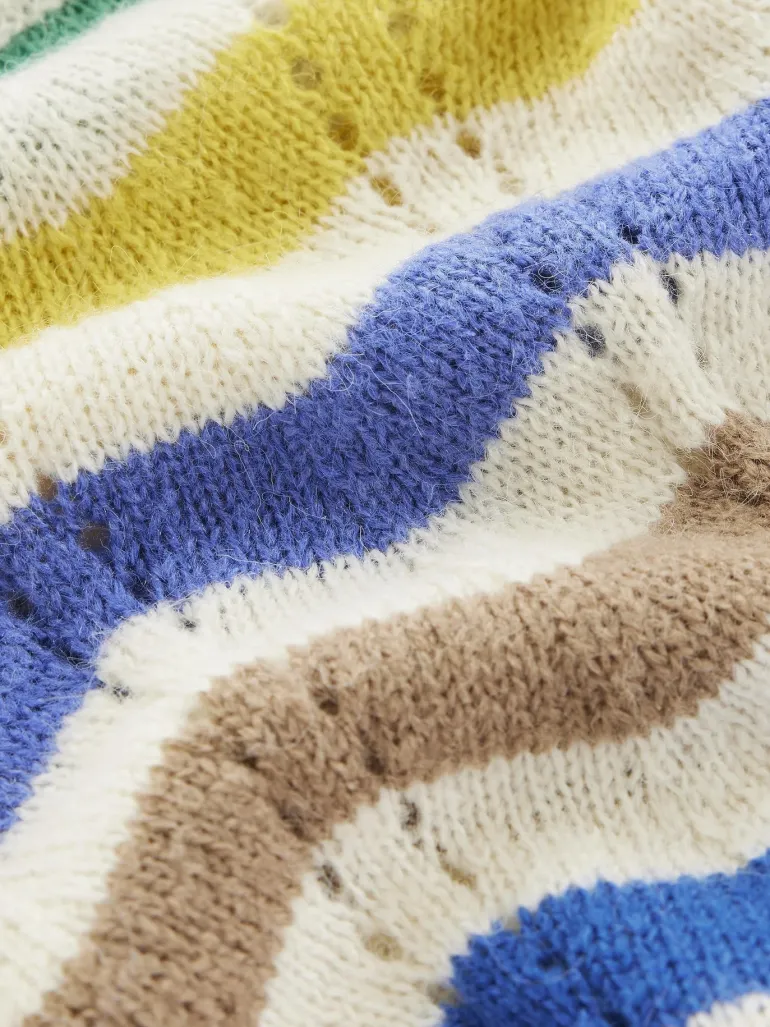 Alice Fluffy Raglan Sweater-Rainbow Wave-Boden Outlet