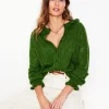 Alice Fluffy Stitch Cardigan-Promenade Green-Boden Discount