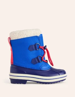All-Weather Boots-Kingfisher Blue-Boden Fashion