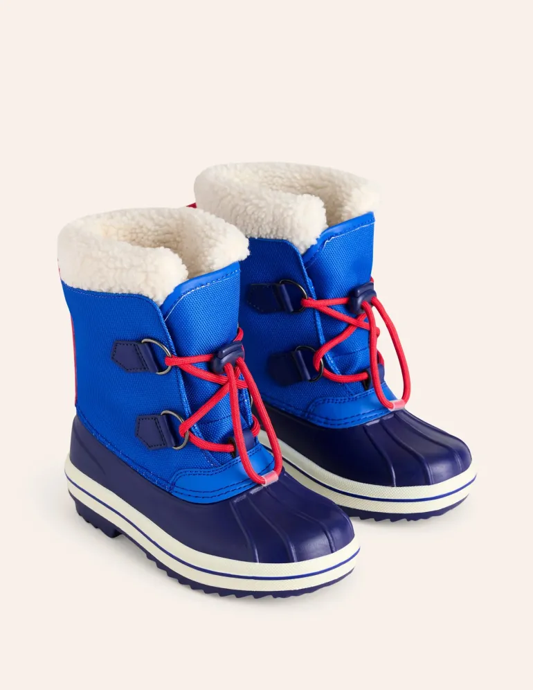 All-Weather Boots-Kingfisher Blue-Boden Fashion