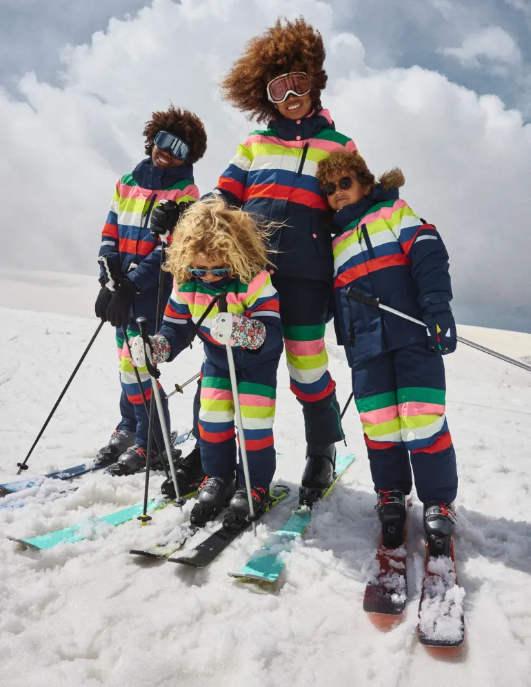 All-Weather Waterproof Coat-Rainbow Stripe-Boden Best Sale