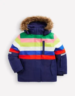 All-Weather Waterproof Coat-Rainbow Stripe-Boden Best Sale