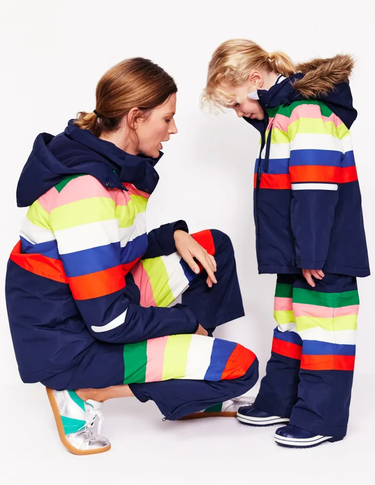 All-Weather Waterproof Coat-Rainbow Stripe-Boden Best Sale