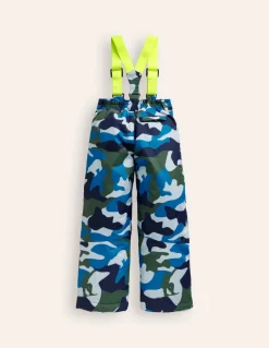 All-Weather Waterproof Pants-Greek Blue Camo-Boden Outlet