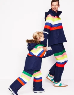 All-weather Waterproof Pants-Rainbow Stripe-Boden Fashion