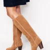 Almond Toe Heeled Knee Boots--Boden Online