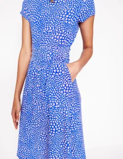 Amelie Jersey Dress-Gallery Blue, Heart Cluster-Boden Sale