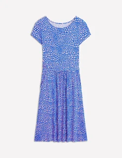 Amelie Jersey Dress-Gallery Blue, Heart Cluster-Boden Sale