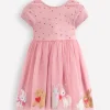 Ami Applique Tulle Dress-Chalk Pink Bunnies-Boden Store
