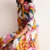 Amy Cotton Midi Shirt Dress-Multi, Sunshine-Boden Hot