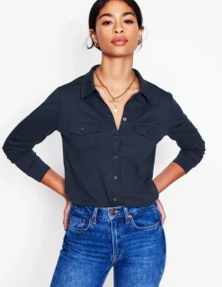 Amy Jersey Shirt--Boden Fashion