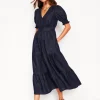 Anna Linen Tiered Midi Dress--Boden Store