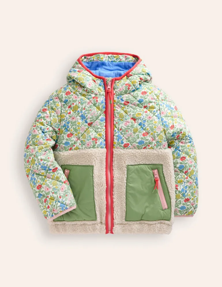 Annabelle Borg Mix Jacket-Multi Meadow Floral-Boden Hot
