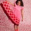 Appliqué Hem Tulle Dress-Bubblegum Pink Hearts-Boden Sale