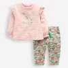 Appliqué Jersey Play Set-Almond Pink/ Soft Ivory-Boden Clearance