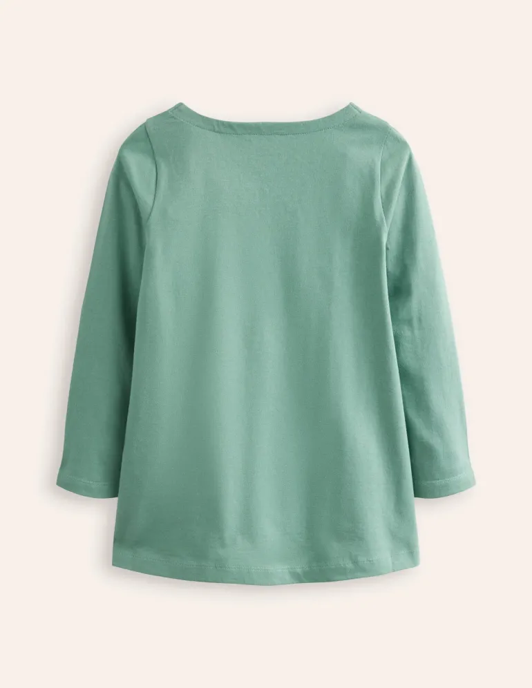 Appliqué Jersey Tunic-Eucalyptus Bunny-Boden Sale