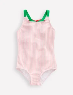 Applique Back Swimsuit-Chalk Pink Heart-Boden Fashion