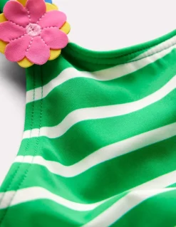 Applique Strap Swimsuit-Sapling Green Stripe Hearts-Boden Sale