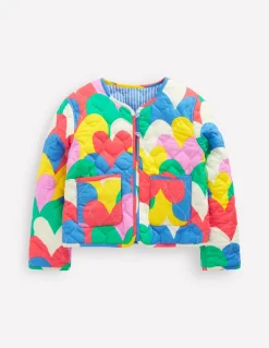 Aurore Reversible Jacket-Multi Hearts Camo-Boden Outlet