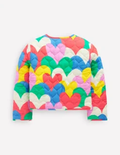 Aurore Reversible Jacket-Multi Hearts Camo-Boden Outlet