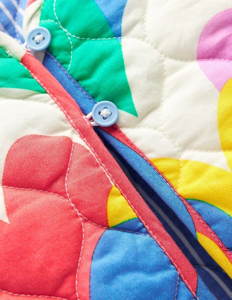 Aurore Reversible Jacket-Multi Hearts Camo-Boden Outlet