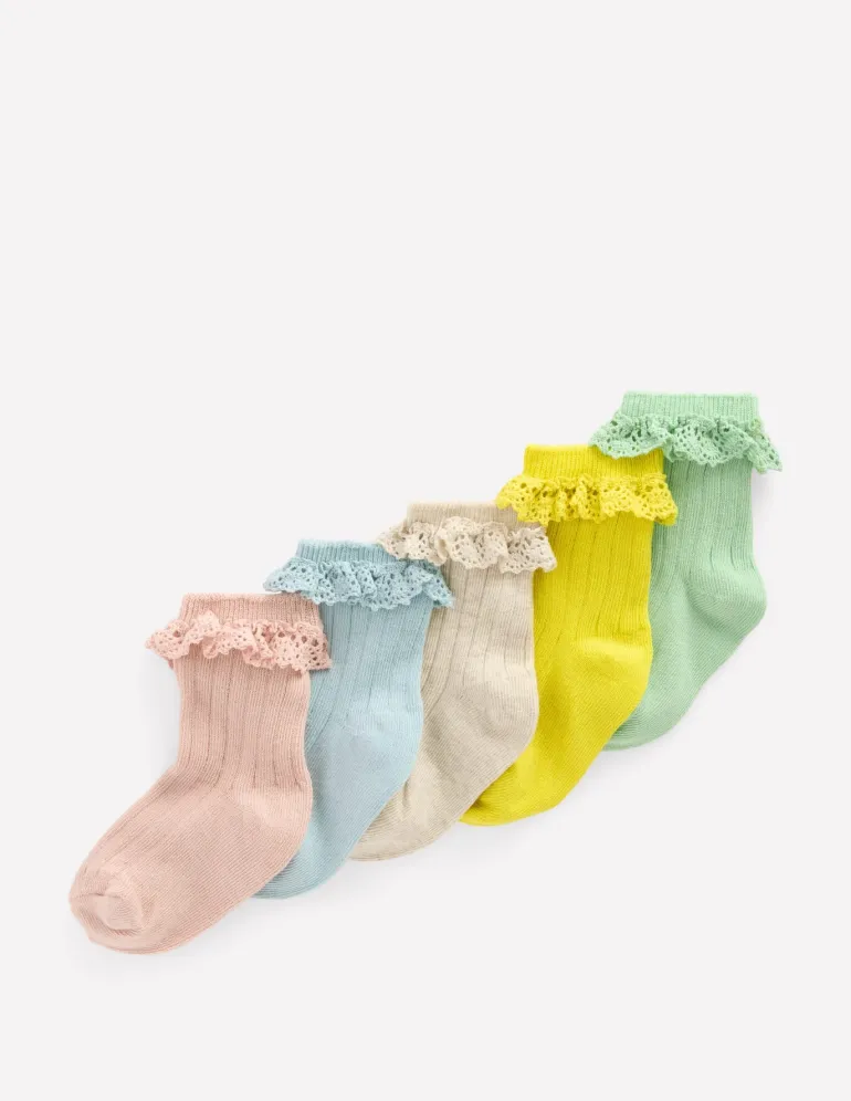 Baby Frilly Socks 5 Pack--Boden Best