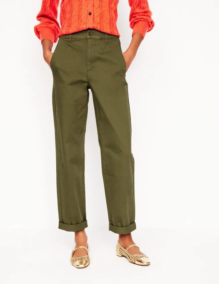 Barnsbury Chino Pants-Woodland Green-Boden Best Sale