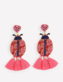 Beady Motif Earrings--Boden Fashion