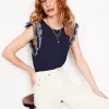Belle Broderie Sleeve Top--Boden Shop
