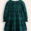 Betsy Tiered Twirly Dress-Blackwatch Check Holly-Boden Cheap