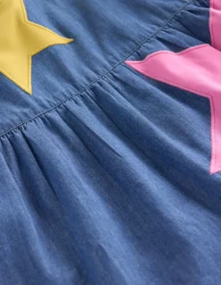 Betsy Tiered Twirly Dress-Mid Vintage Stars-Boden Flash Sale