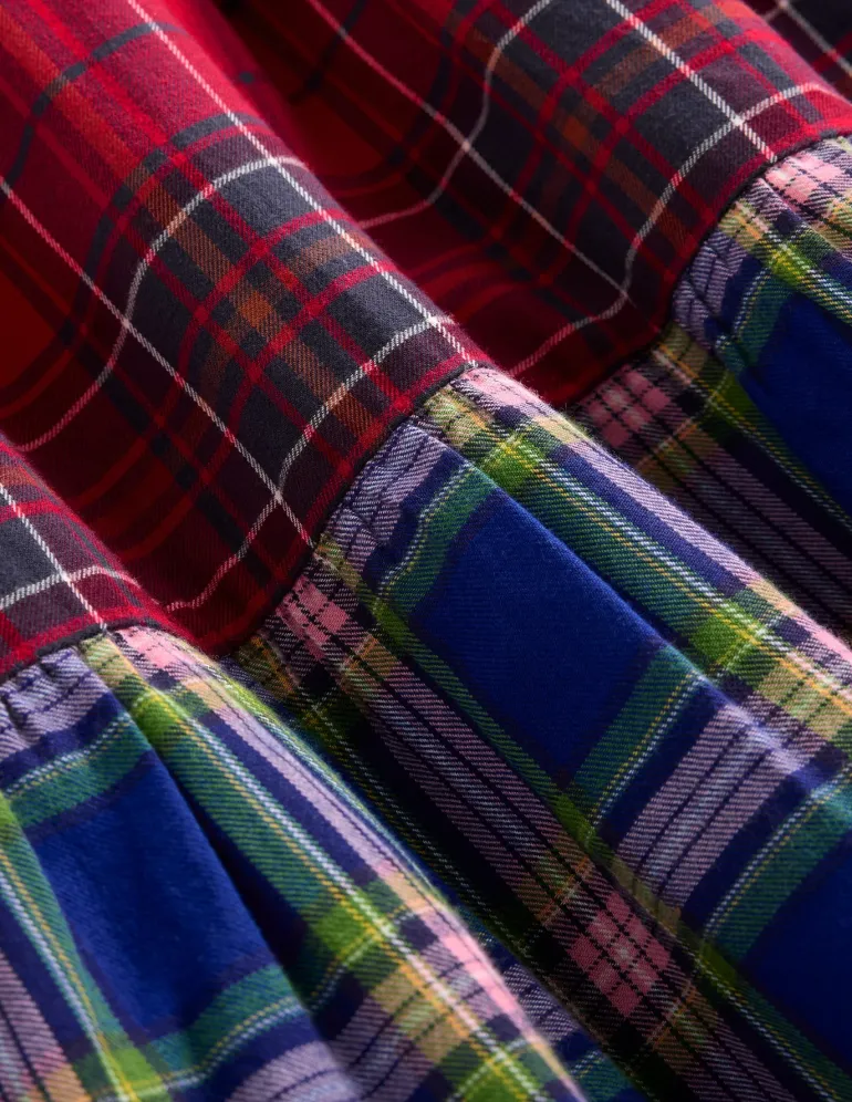 Betsy Tiered Twirly Dress-Tartan Hotchpotch-Boden Cheap