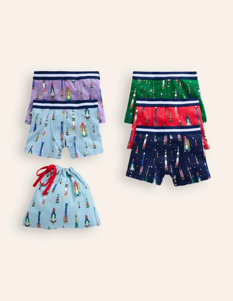 Boxers 5 Pack-Multi Rockets-Boden Flash Sale