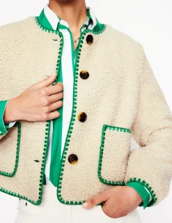 Chelsea Casual Jacket-Neutral Borg-Boden Outlet