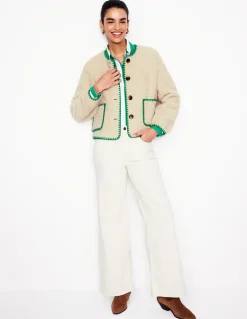 Chelsea Casual Jacket-Neutral Borg-Boden Outlet