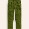 Chunky Cord Pull On Pants-Leaf Green-Boden New