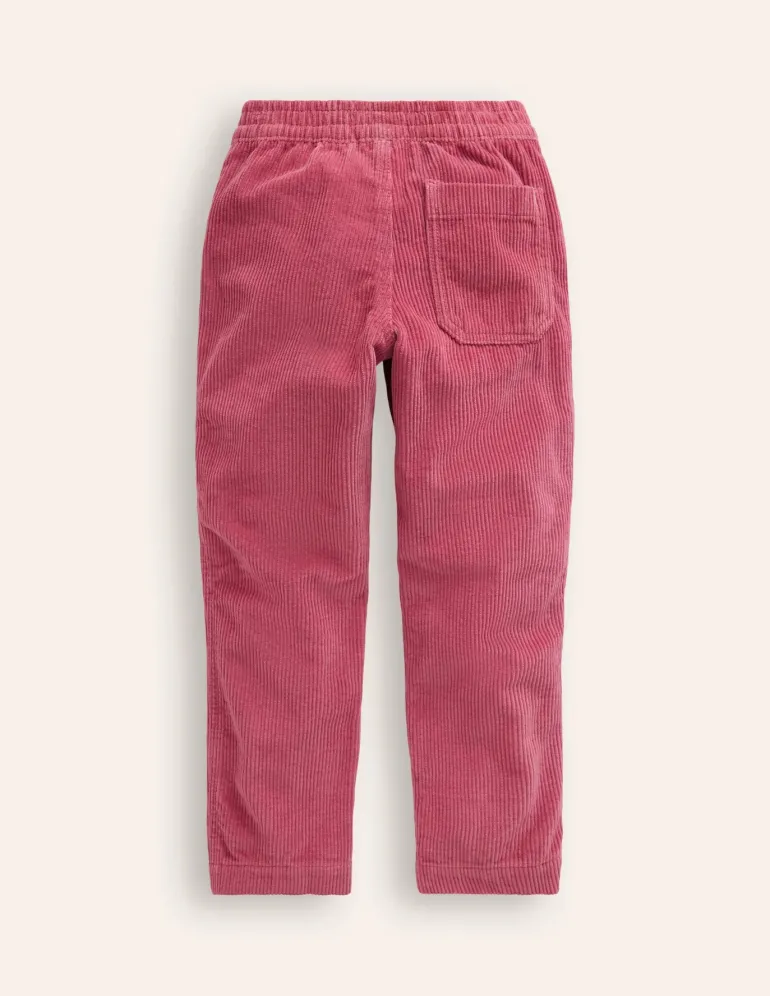 Chunky Cord Pull On Pants-Rose Petal Pink-Boden Discount