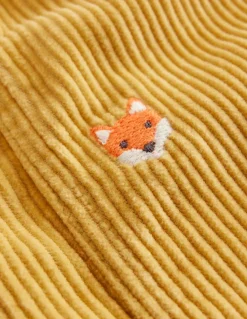 Chunky Cord Pull On Pants-Honeycomb Yellow Foxes-Boden Hot