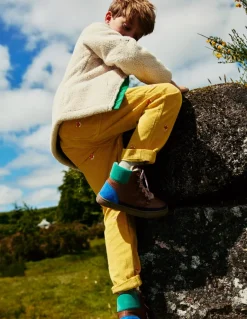 Chunky Cord Pull On Pants-Honeycomb Yellow Foxes-Boden Hot