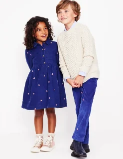 Chunky Cord Pull On Pants-Sapphire Blue Toadstool-Boden Flash Sale