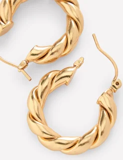 Chunky Twist Hoops--Boden Discount