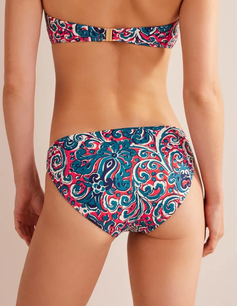 Classic Bikini Bottoms-Dahlia Red, Botanic Terrace-Boden Best Sale