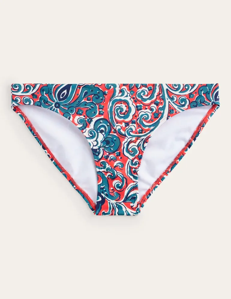 Classic Bikini Bottoms-Dahlia Red, Botanic Terrace-Boden Best Sale