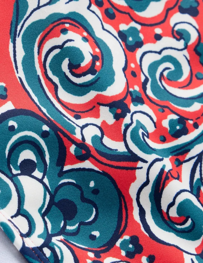 Classic Bikini Bottoms-Dahlia Red, Botanic Terrace-Boden Best Sale