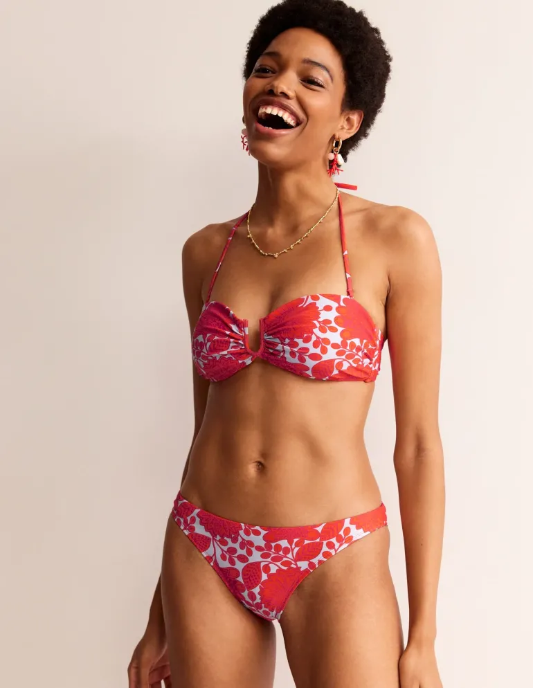 Classic Bikini Bottoms-Fire Cracker, Gardenia Swirl-Boden Flash Sale