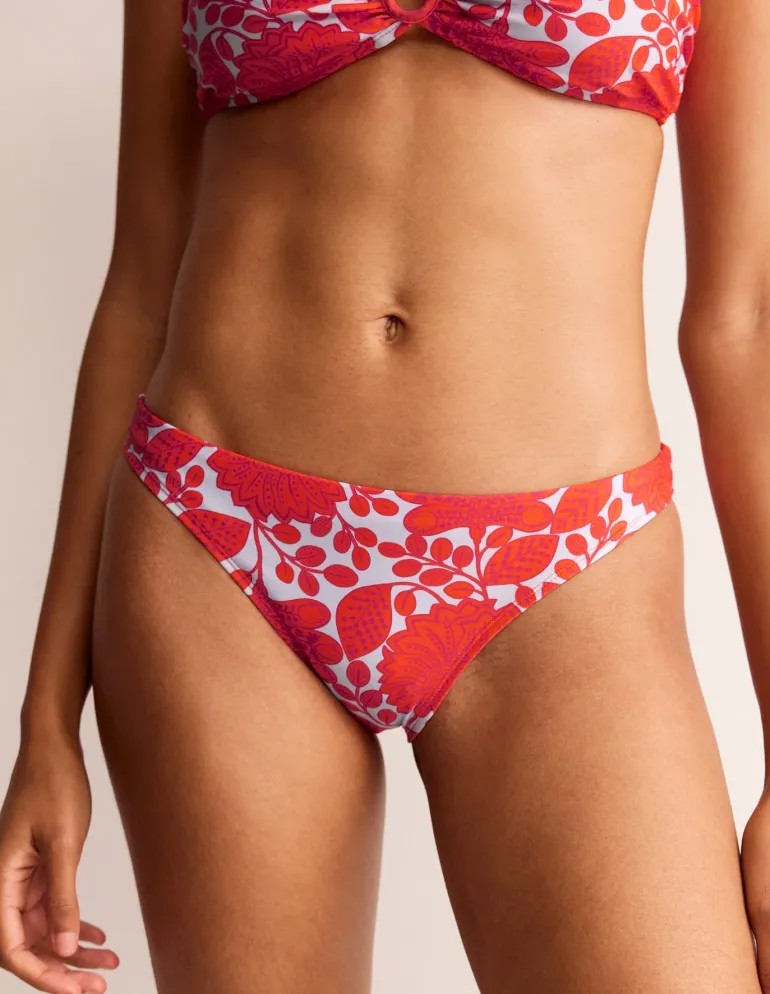 Classic Bikini Bottoms-Fire Cracker, Gardenia Swirl-Boden Flash Sale