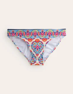 Classic Bikini Bottoms-Ivory, Flora Stamp-Boden Store