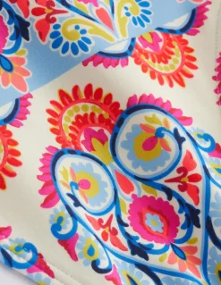 Classic Bikini Bottoms-Ivory, Flora Stamp-Boden Store